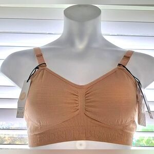 Kindred Bravely Beige Sublime Hands Free Pumping & Nursing Bra Sz S-Busty NWT